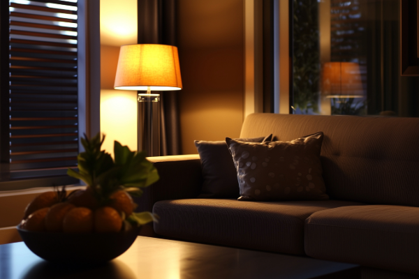 Beautifully decorated living room