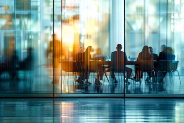 Professionals in a meeting